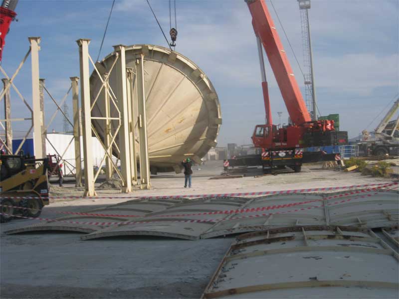 Smontaggio, manutenzione e rimontaggio di n°4 silos